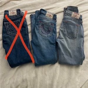 Womens True Religion Jeans Bundle size 27
